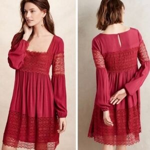 Anthropologie Boho Floreat Adeline dress size 6